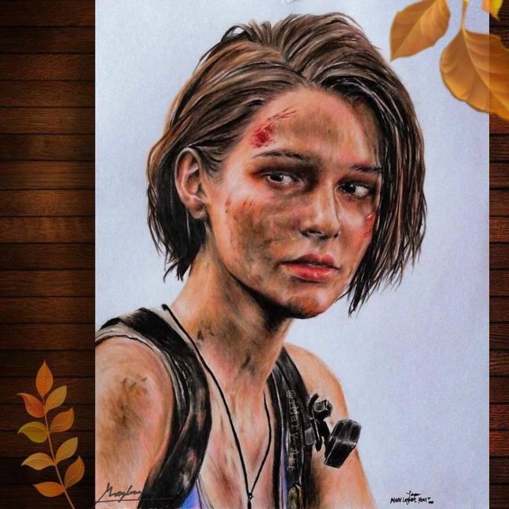 Resident Evil Drawing Pencil, Jill Valentine Drawing, Brutfuner Colored Pencils, Valentine Drawing, Valentine Resident Evil, Resident Evil 3 Remake, Colored Pencil Portrait, Draw Realistic, Pencil Portraits