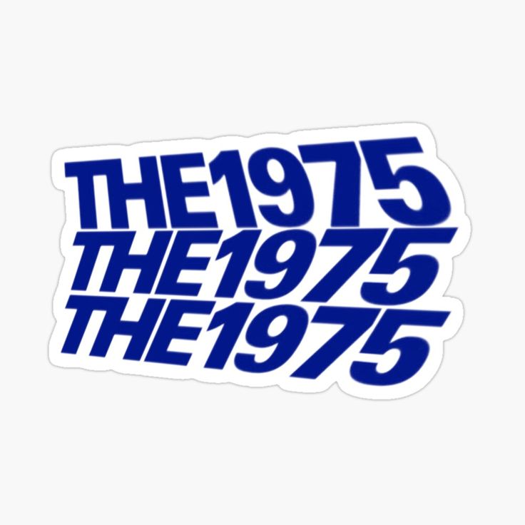 the 1970 logo sticker in blue on a white background, with text that reads'the