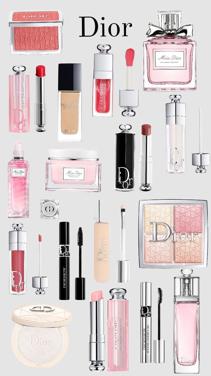 #dior Dior Wishlist, Dior Makeup Products, Make Up Dior, Dior Items, Dior Makeup Aesthetic, Dior Gift Set, Dior Products, Christian Dior Makeup, Blackpink Outfit