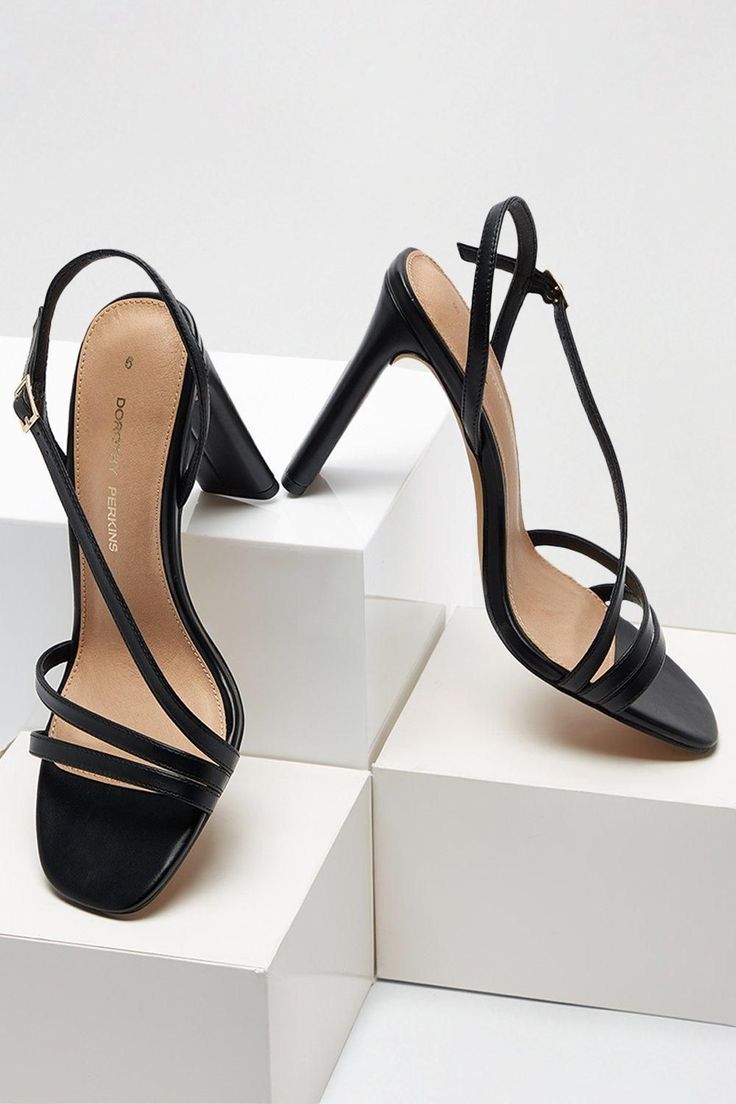 Black Smuse Strappy Block Heel Sandal Strappy Block Heel Sandals, Strappy Block Heels, Heel Sandal, Heels Black, Block Heels Sandal, Quick Delivery, Dorothy Perkins, Black Heels, Block Heels