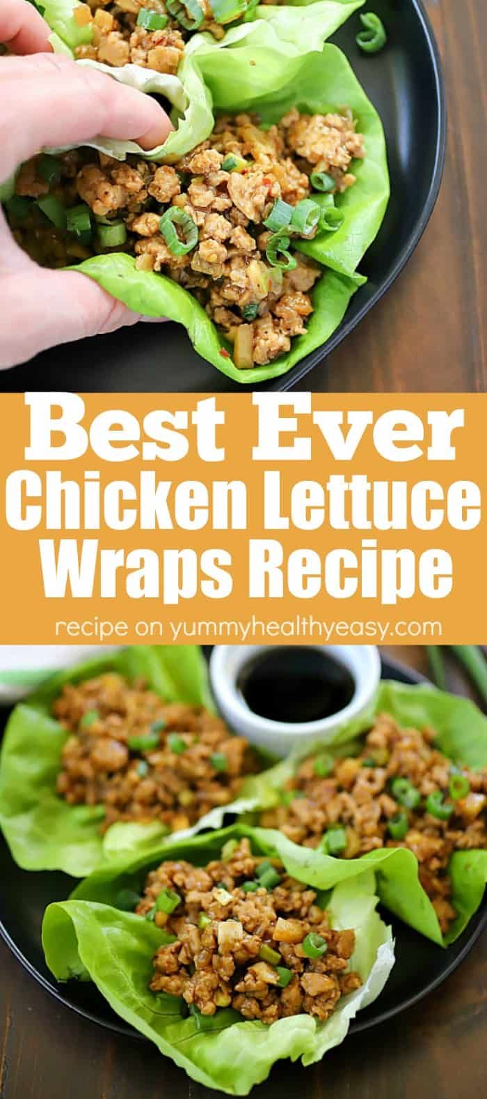 the best ever chicken lettuce wraps recipe