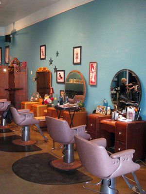 the salon is clean and ready to be used for hairdresser's customers