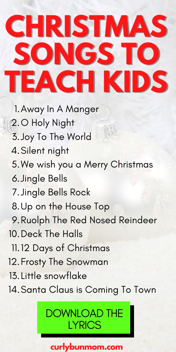 the christmas song to teach kids