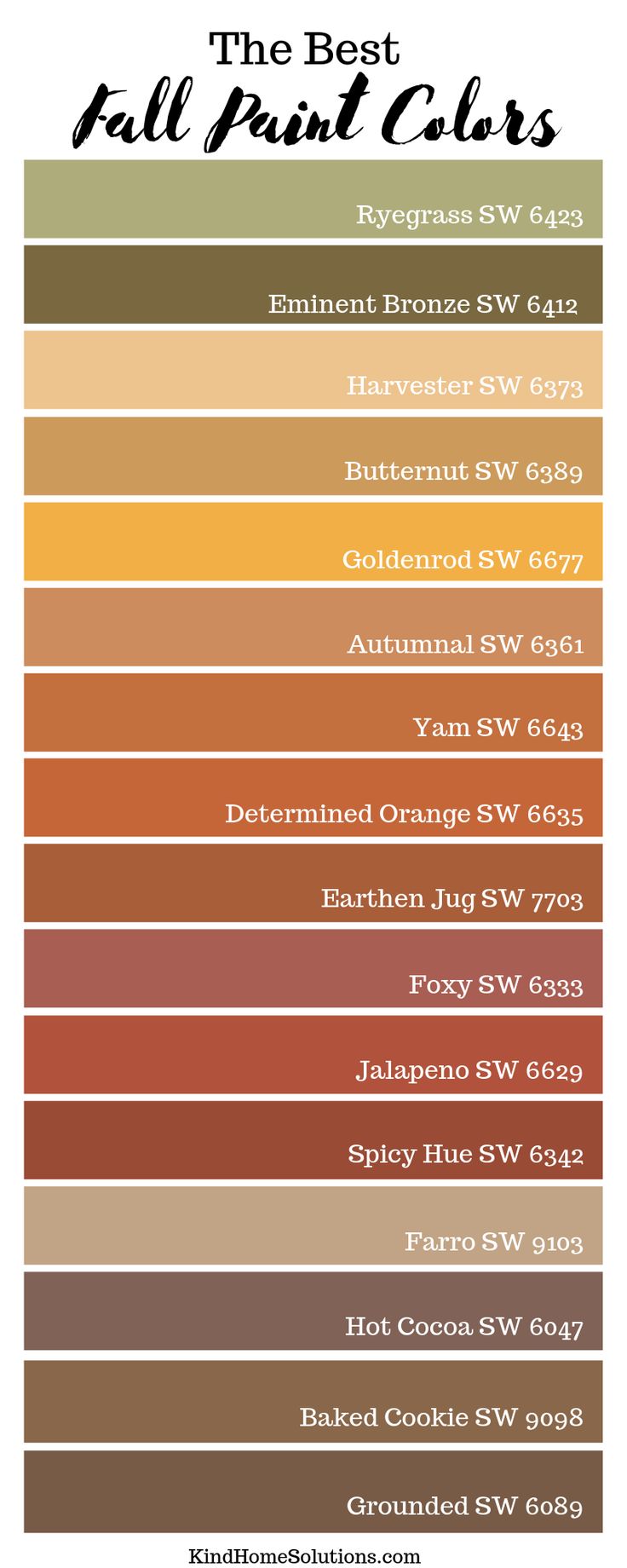 the best fall paint colors for your home