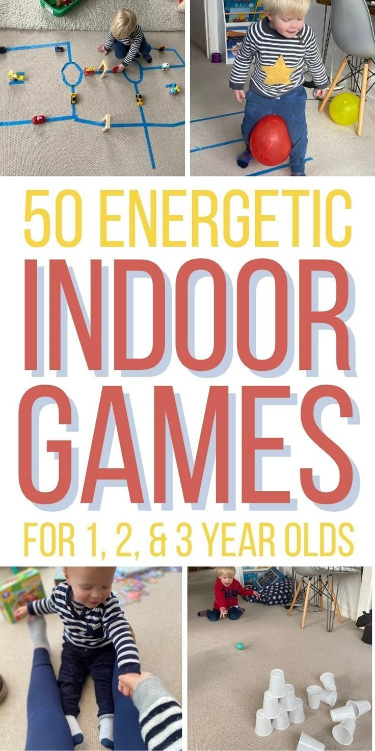 Fun Indoor Activities For Preschoolers, Large Motor Activities, Fun Games For Toddlers Indoors, Inside Games For Preschoolers, Indoor Activity For Toddlers, Fun Activities For Two Year Olds, Toddler Physical Activities, Games For 2 Year Toddler, Gross Motor Toddler Activities