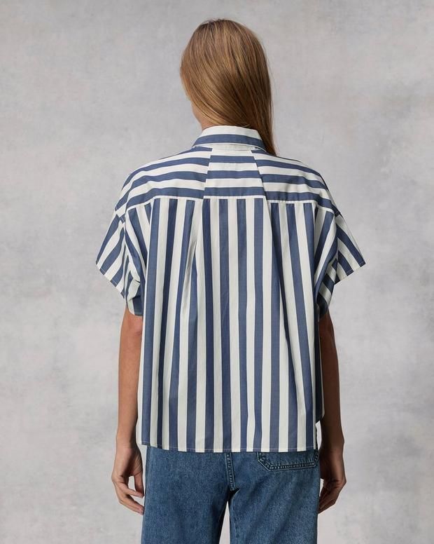 Knife Pleat, Cotton Poplin Shirt, Poplin Shirt, Athletic Fits, Cotton Poplin, Rag & Bone, Denim Dress, Wardrobe Staples, Sleeve Styles