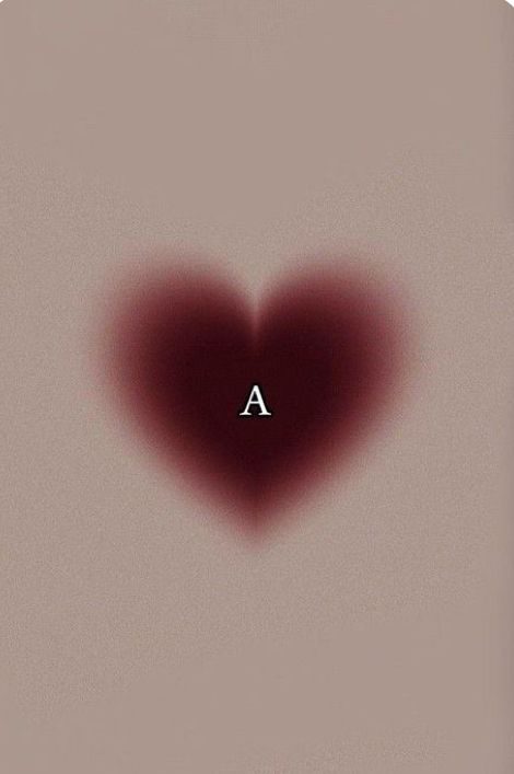 a heart shaped object with the letter a in it