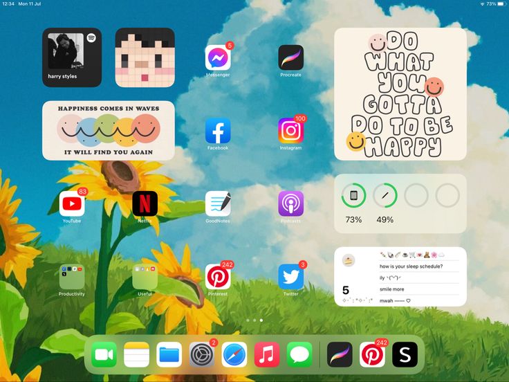 an image of the home screen of someone's computer