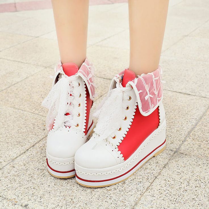 Customized Size of 40-43. is not eligible for return. Ship In 3-10 Days.Fabric Material: PuColor: Pink. Purple. White. Beige. Orange. RedPlatform: 7cm/2.76" Red Synthetic Lace-up Boots, Trendy Red Summer Boots, Cute Spring Platform Boots, High-top Laced Boots For Spring, Synthetic Boots With Laces For Spring, Spring Synthetic Boots With Laces, Spring Boots With Red Sole And Round Toe, Red Lace-up Boots For Spring, White Laced Boots For Spring