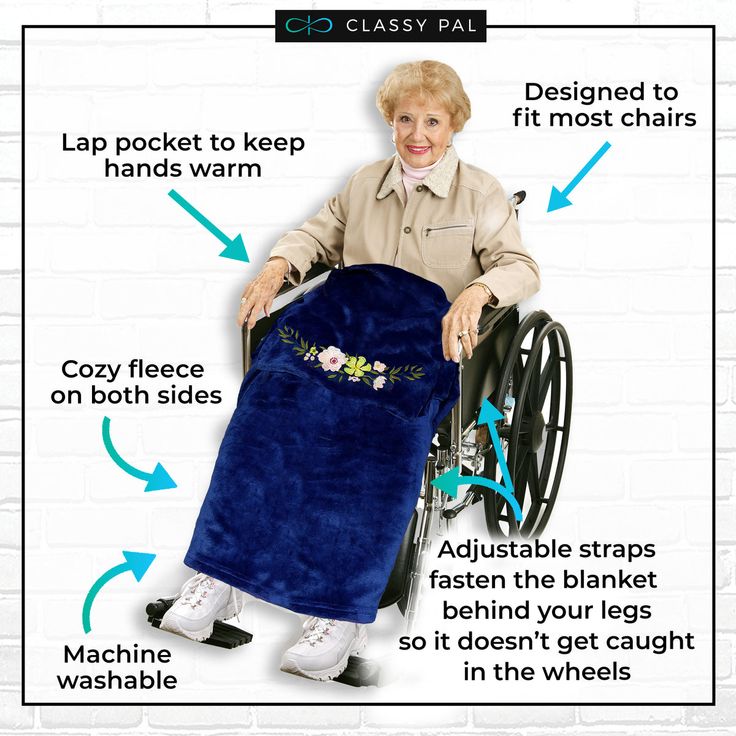 an elderly woman in a wheel chair with the instructions for how to use her wheelchair