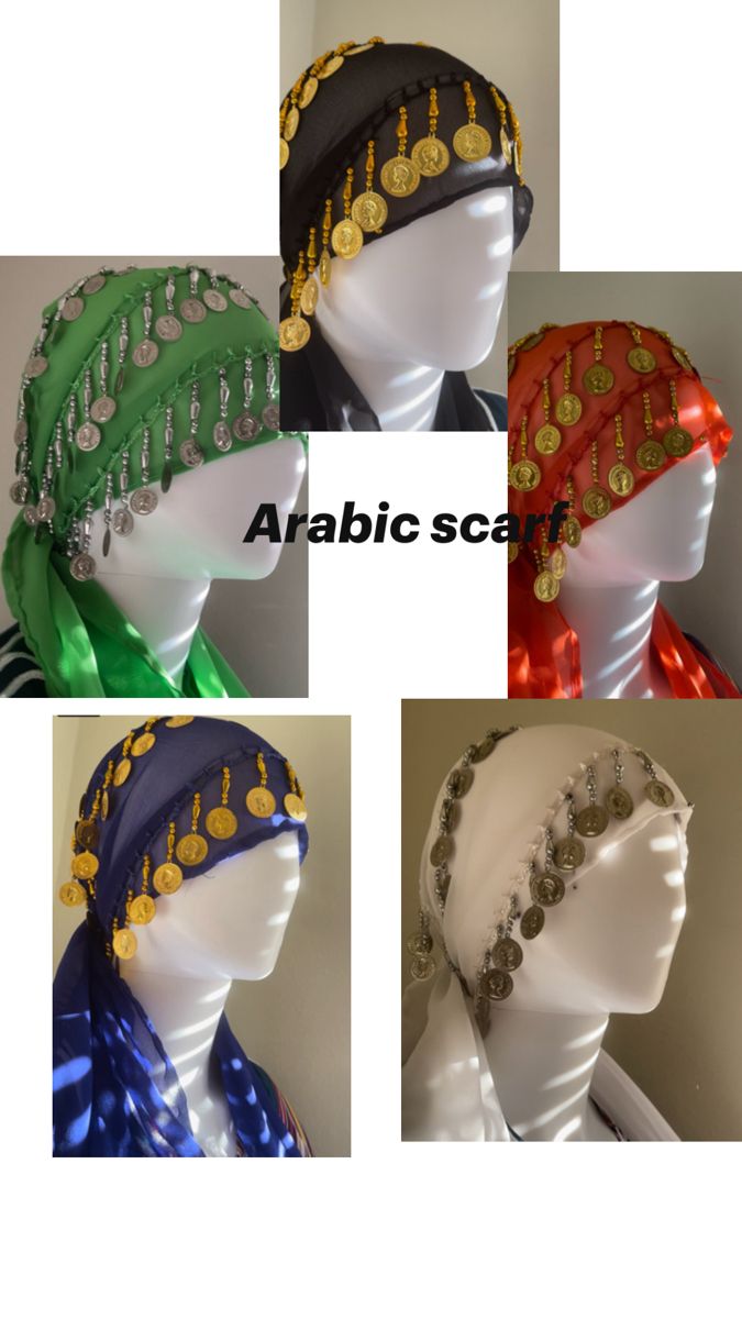 traditional Arabic scarf adorned with gold coins. The scarf is a deep blue, sheer fabric that drapes over the head. Gold coins, likely symbolic or decorative, are attached to the scarf in strands, adding a touch of elegance and cultural significance. Such scarves are often used in cultural events, dances, or as part of traditional attire. The coins and the overall design are reminiscent of traditional Middle Eastern and North African headwear, often worn by women in these regions for both everyday use and special occasions. Traditional Attire, Cultural Events, Gold Coins, Sheer Fabrics, Middle Eastern, Traditional Dresses, Deep Blue, Special Occasion, Fabric