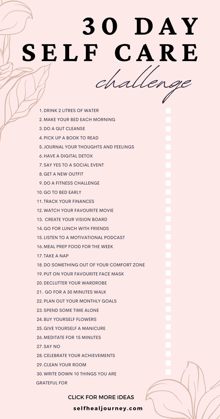 30 day challenge for self care 30 Day Self Care Challenge, 30 Day Self Care, Challenge List, Self Care Challenge, Practicing Self Love, Fulfilled Life, Self Care Bullet Journal, Get My Life Together, Positive Self Affirmations