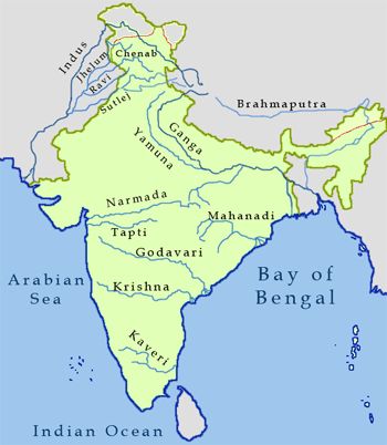 map of india showing the bay of bengal