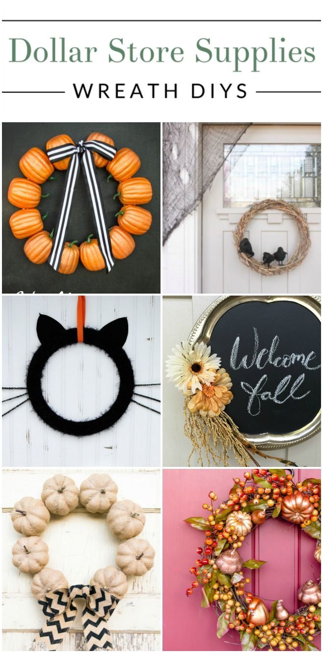 dollar store supplies wreath diys that are easy to make and great for the fall season