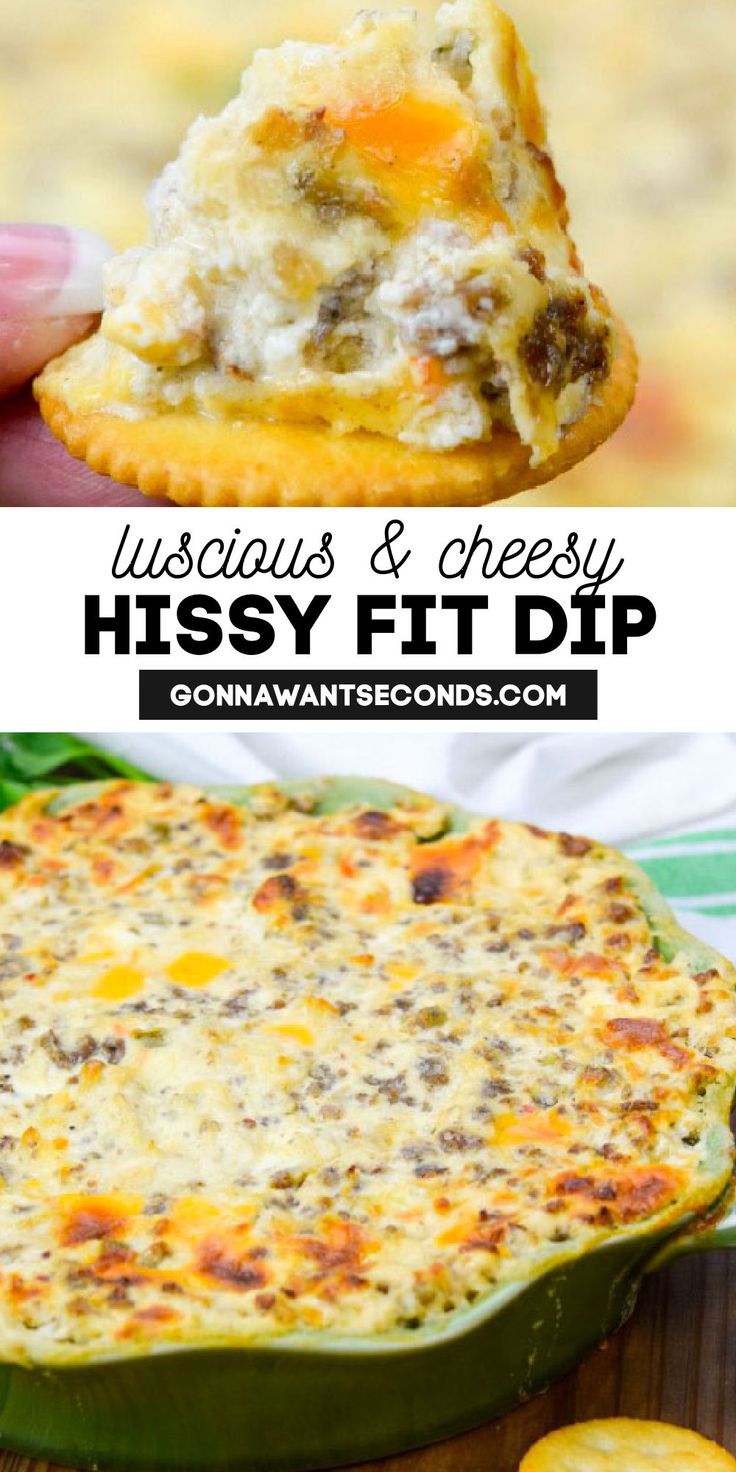 Hissy Fit Dip in a casserole dish Hissy Fit Dip, Best Dip Recipes, Baked Dips, Delicious Dips Recipes, Beer Cheese Dip, Hissy Fit, Appetizers Easy Finger Food, Best Appetizer Recipes, Dipping Sauces