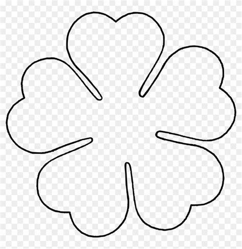 a four leaf clover outline on a transparent background, with no background clippings