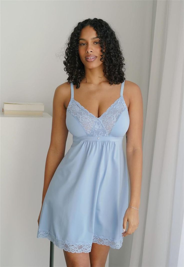 Bust Support Chemise Sleeveless Coquette Nightgown With Built-in Bra, Lace Chemise With Built-in Bra For Night, Sleepwear Cami Chemise With Lace Trim, Slip Dress With Built-in Bra For Bedtime, Lace Trim Cami Sleep Chemise, Night Lace Chemise With Built-in Bra, Fitted Lace Nightgown With Built-in Bra, Feminine Chemise With Built-in Bra And Spaghetti Straps, Feminine Chemise With Spaghetti Straps And Built-in Bra