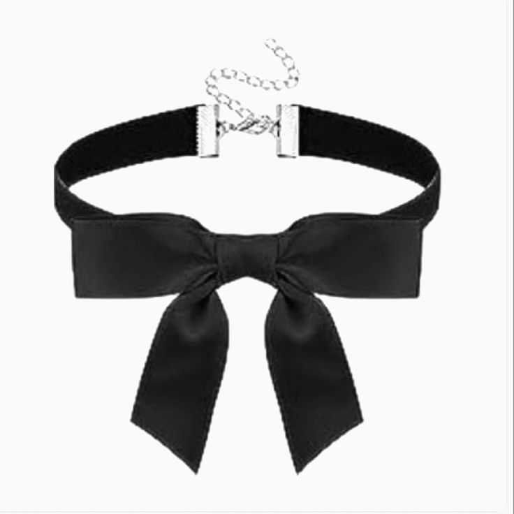 Black Bow Choker Necklace Make An Offer Or Bundle For Huge Discounts Black Bow Choker, Classic Adjustable Necklaces For Party, Chic Adjustable Black Choker, Classic Black Choker Jewelry, Formal Jewelry With Black Ribbon, Classic Black Necklace For Party, Chic Adjustable Black Necklaces, Chic Adjustable Black Necklace, Chic Black Adjustable Necklace