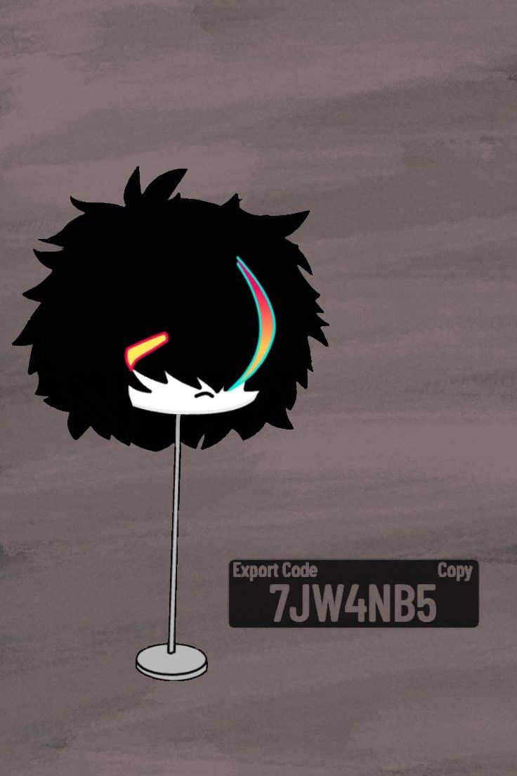 an image of a black and white cartoon character with a rainbow on his head, standing in front of a gray background