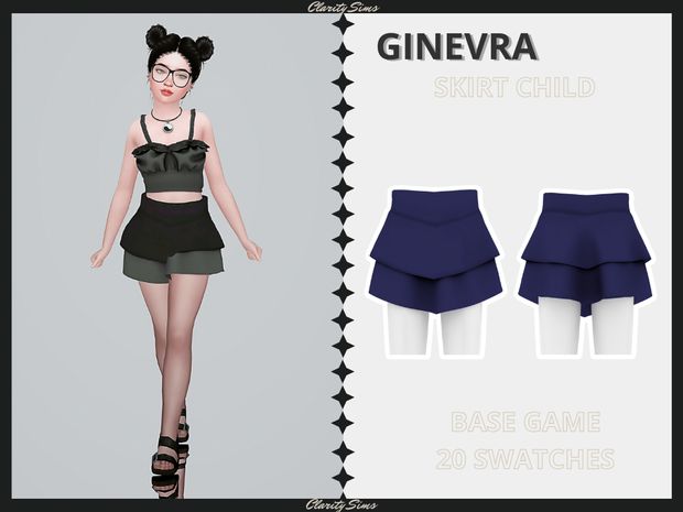 Clarity Sims, Ts4 Patreon, Sims Baby, Child Clothes, The Sims 4 Packs, Sims 4 Children, Sims 4 Teen, Skirts For Kids, Sims 4 Build