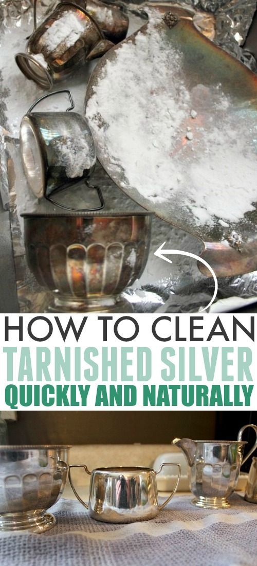 an image of how to clean tarnished silver quickly and naturally