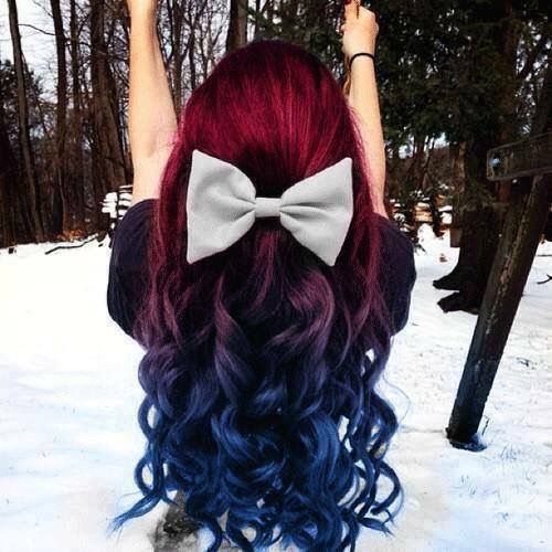 Caramel Ombre, Best Ombre Hair, Hair Rainbow, Blue Ombre Hair, Hair Color Unique, Vibrant Hair, Hair Color Crazy, Red Ombre, Trendy Hair Color