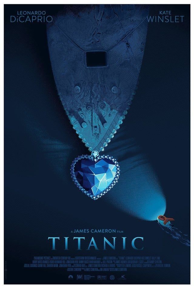 a movie poster for the film's theatrical role as a heart - shaped pendant