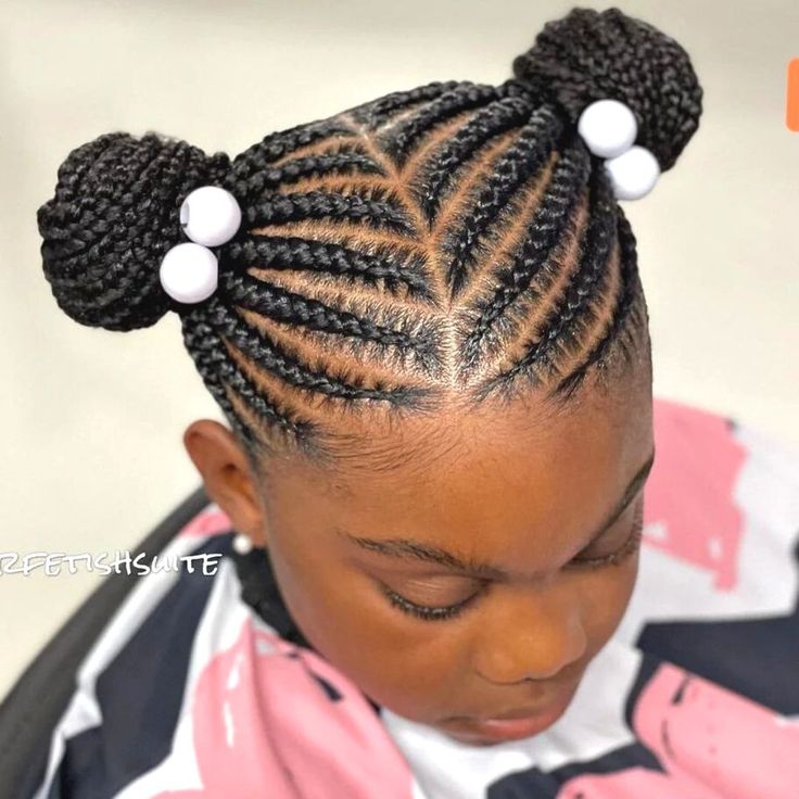 Kids Cornrow Hairstyles Natural Hair, Cornrow Hairstyles For School, Natural Cornrow Hairstyles, Kids Cornrow Hairstyles, Kids School Hairstyles, Toddler Braids, Hairstyles Girl, Kids Hairstyle, Natural Kids