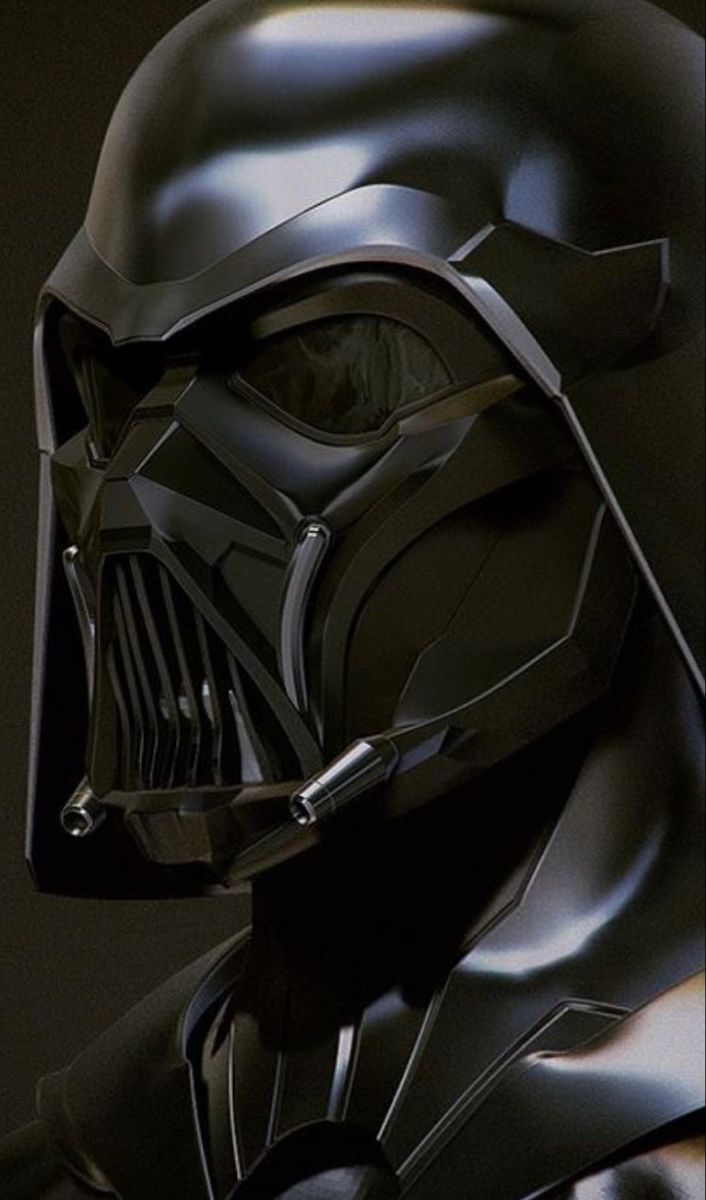 darth vader helmet from star wars is shown in this poster for the movie