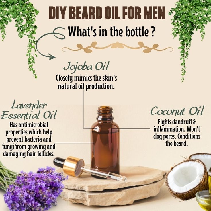 DIY Beard Oil for Men-What's in the bottle? 1. Lavendar essential oil 2. Jojoba Oil 3. Coconut Oil Skin Tightening Oils, Peppermint Essential Oil Uses, Beard Oil Essential Oils, Beard Oil Recipe Diy, Diy Beard Oil, Beard Oil Recipe, Diy Beard, Diy Essential Oil Recipes, Beard Growth Oil