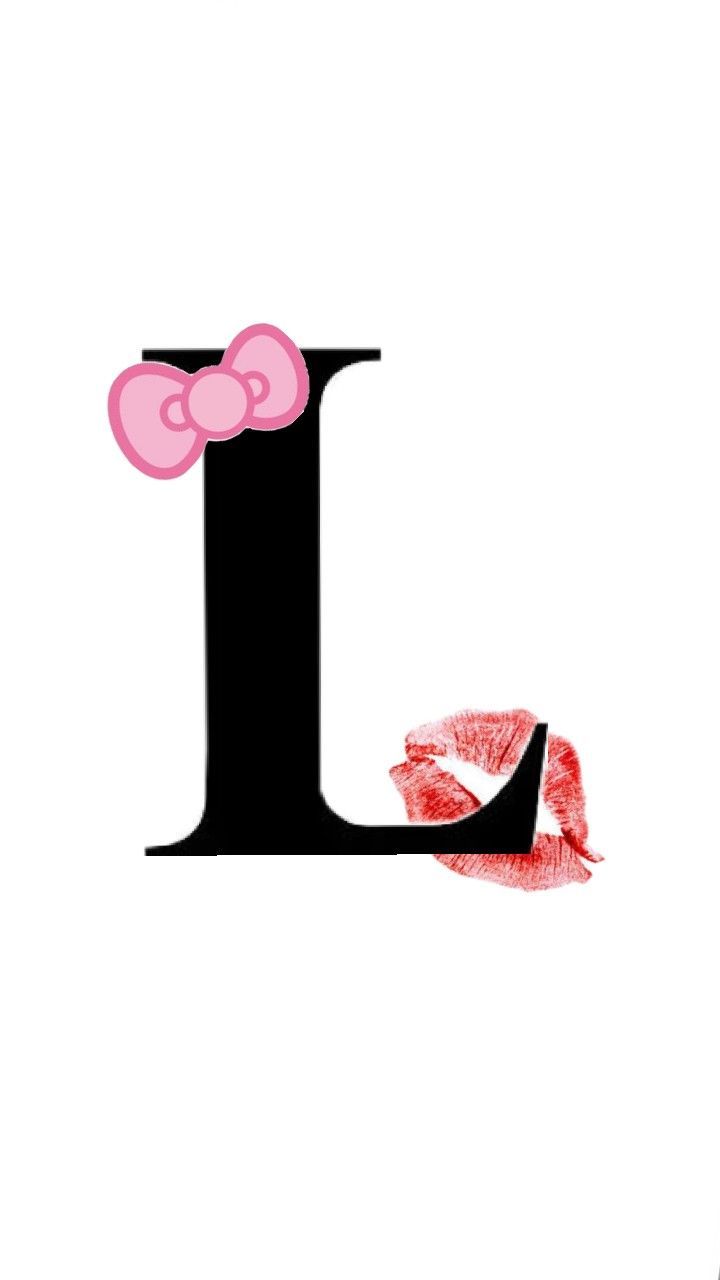 the letter l is made up of lipstick