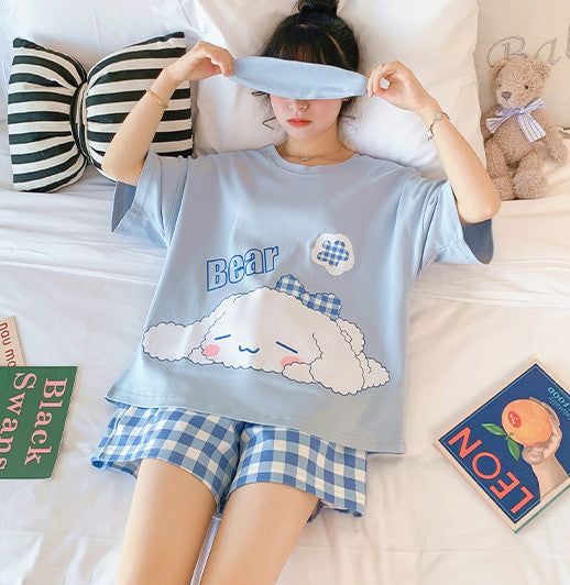 Fashion Anime Pajamas Suits PN4906 ●Size: M: for 155-160cm,40-50kg L: for 161-166cm,50-58kg XL: for 167-172cm,58-68kg XXL: for 170-175cm,68-75kg ●Material:soft Cloth (Please allow 1-3cm differs due to manual measurement.As different computers display colors differently,the color of the actual may vary slightly from the above images.Thanks for your understanding.) ●About Shipping: We attach great importance to the orders of each customer and parcel delivery. 1.Processing time: 2-3 business days. 2.Shipping time: 10-15 business days to US, please allow 3-4 weeks shipping to other country.(Shipping times can be affected by variable customs clearance times or public holidays.) Light Blue Cotton Pajama Party Set, Kawaii Sets For Pajama Party In Summer, Kawaii Pajama Party Sets For Summer, Casual Cartoon Print Sleep Sets, White Cartoon Print Sleepwear Set, Casual Cartoon Print Sleepwear Sets, Casual Sleepwear Sets With Cartoon Print, Cute Character Print Loungewear Sets, Cotton Bedtime Sets With Character Print