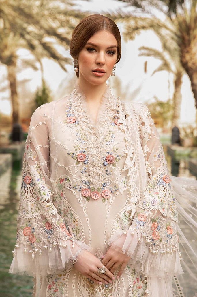 Brand: Maria.BProduct Code: D-2405-ACollection: Maria.B Unstitched Embroidered Luxury Lawn CollectionFabric: Lawn DESIGN DETAILS: ShirtEmbroidered Organza Neck PattiEmbroidered Organza Center Panel With Printed Lawn AppliqueEmbroidered Organza Side Panels With Printed Lawn Applique Left & RightEmbroidered Organza Sleeves With Printed Lawn Applique Left & RightEmbroidered Organza Sleeves PattiDyed Organza Back UndershirtDyed Lawn Undershirt DupattaEmbroidered Net DupattaEmbroidered Organza Dupatta Patti TrousersDyed Cambric TrouserColor: Off White CARE INSTRUCTIONS: Extra Fabric Has Been Used For Shoot Original Color May Vary Slightly From The Picture Dry Clean Recommended Iron The Clothes At Moderate Temperature Do Not Use Bleach, Or Stain Removing Chemicals Damp Fabric Should Not Be Expos Maria B Lawn 2024 Eid Collection, Maria B Lawn, Stitching Styles, Pakistani Designer Clothes, Pakistani Style, Pakistani Designer Suits, Organza Sleeves, Maria B, Everyday Hacks