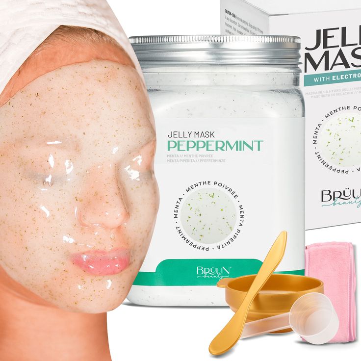 Jelly Mask Peppermint Rubber Face Mask Peel-Off Jar Jar-Pepermint Bruun Beauty Peppermint Jelly, Skin Care Face Masks, Rubber Face Mask, Face Mask Peel Off, Rubber Mask, Mask For Face, Korean Facial, Jelly Mask, Mask Powder