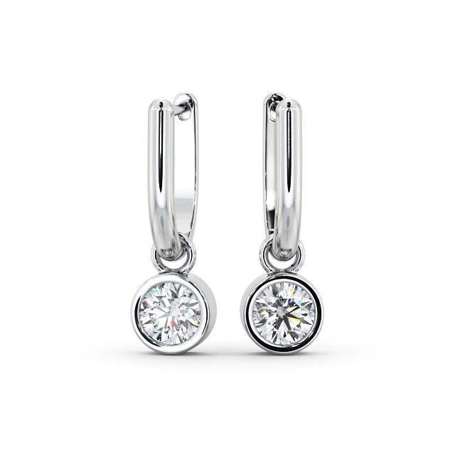 1 Carat Bezel Set Round Diamond Women Drop Earrings | HarryChadEnt.com Simple Diamond Earrings, Wedding Ring Shapes, Round Diamond Earrings, Yellow Diamond Engagement Ring, Diamond Earrings Studs Round, Bezel Earrings, Pear Shaped Engagement Rings, Yellow Engagement Rings, Ring Settings