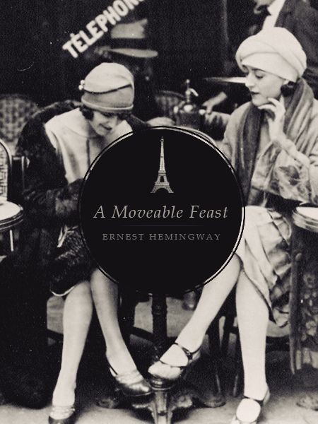 two women sitting next to each other in front of a sign that reads, a movable feast