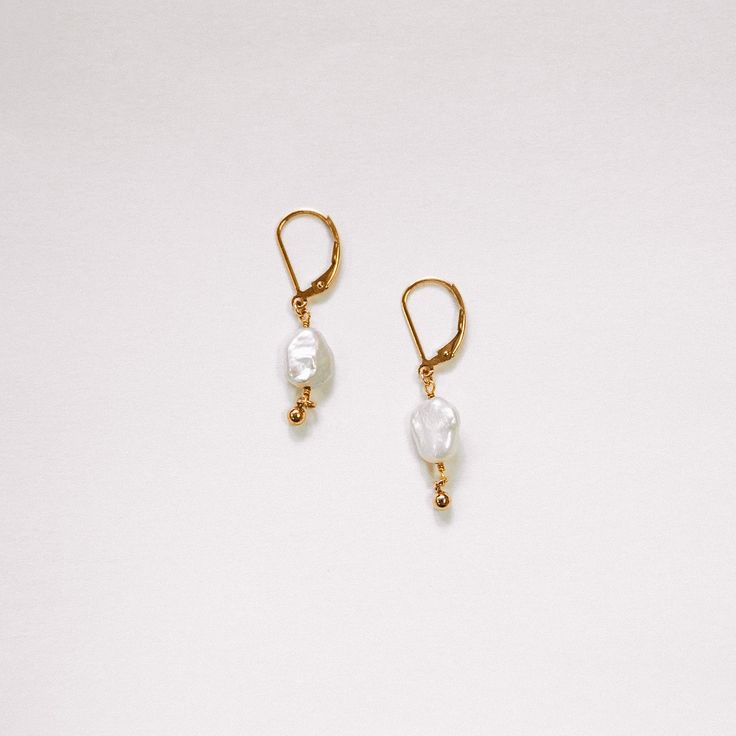 The Pearl Drop Huggie Everyday Hypoallergenic Pearl White Pearl Earrings, Everyday Yellow Gold Hoop Earrings With Pearl, Everyday Yellow Gold Pearl Hoop Earrings, Small Hoop Pearl Drop Earrings In 14k Gold Filled, Small Hoop Pearl Drop Jewelry, Pearl Drop Small Hoop Jewelry, Small Hoop 14k Gold Filled Pearl Earrings, Everyday Gold Pearl Hypoallergenic Earrings, Everyday Gold Hypoallergenic Pearl Earrings