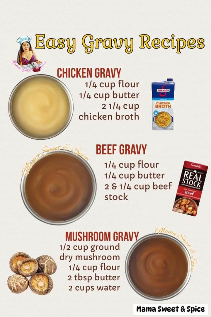 an info sheet describing how to make easy gravy