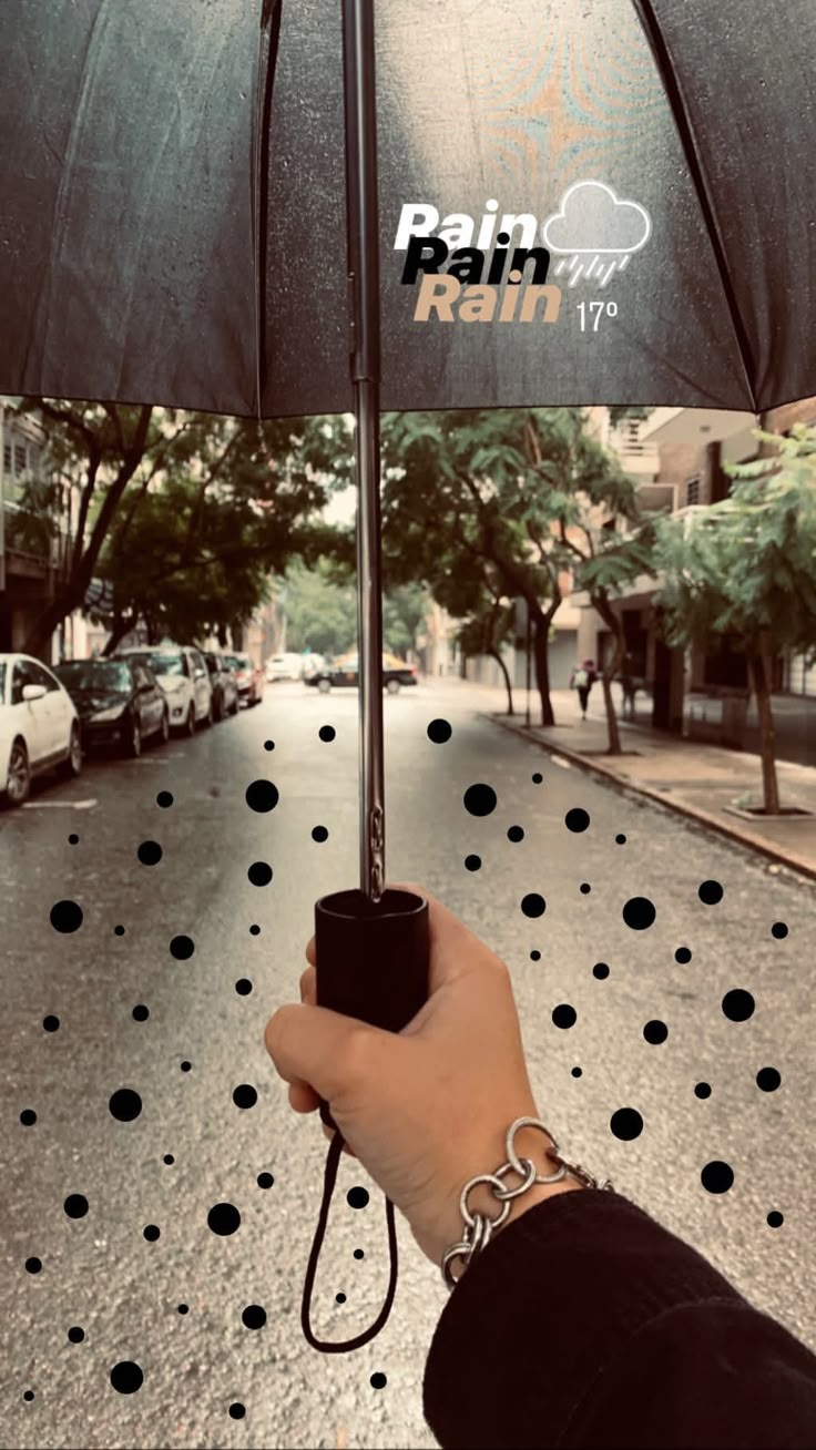 a person holding an umbrella on the street