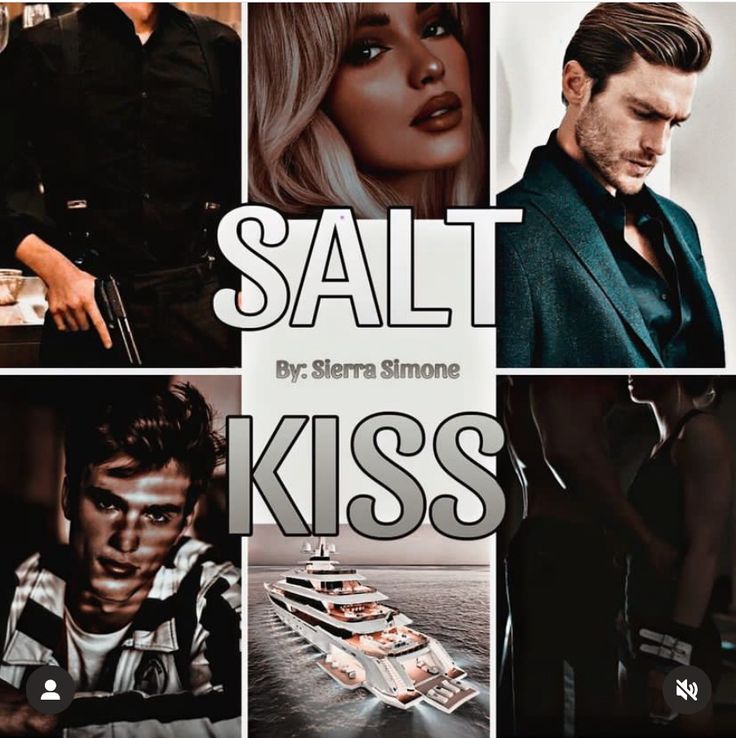 a collage of photos with the words salt kiss