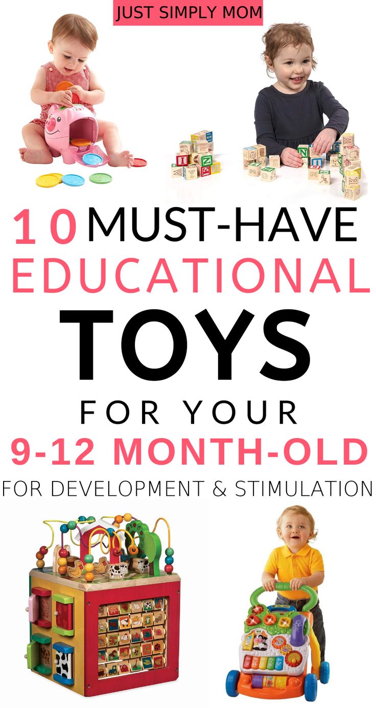 toys for children with the title 10 must have educational toys for your 9 - 12 month old