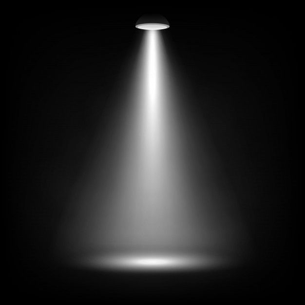 an image of a spotlight in the dark with light coming from it's side