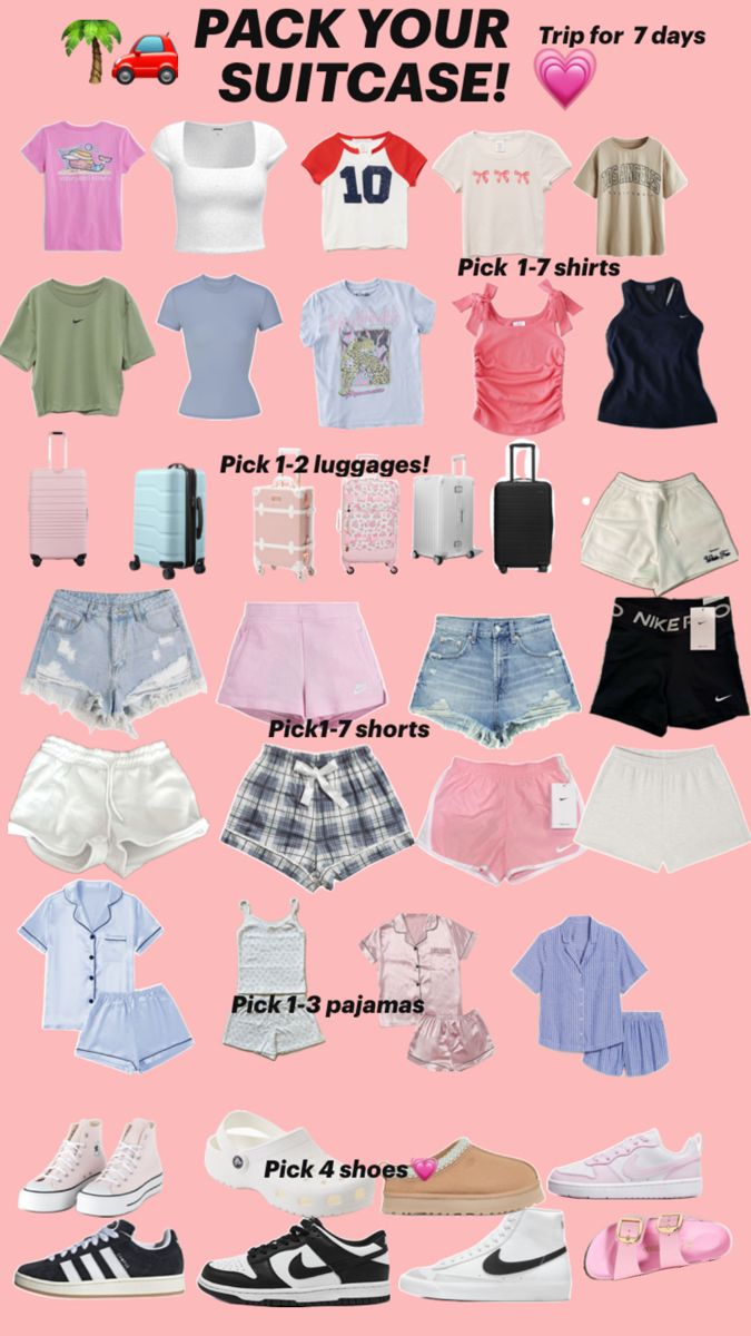 Packing List For 2 Day Trip, 5 Day Trip Packing List Winter, Washington Dc School Trip Packing List, Packing For Road Trip, Cute Easy Outfits For School, Middle School Fashion, Preppy Trends, Pack For Vacation, What To Pack For Vacation