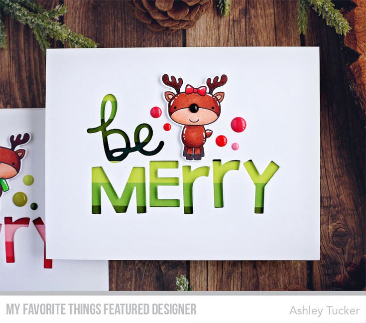 two christmas cards with the words be merry on them