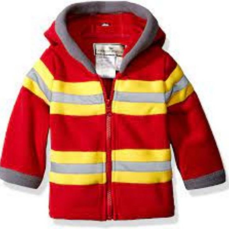 Widgeon Boy's Fireman Fleece Jacket Perfectly Cozy For Everyday Wear Size 18 M Details: 100% Polyester / Imported / Zipper Closure / Machine Wash / Washable Fleece, Hooded Fire Fighter Jacket / Zipper Close Reflective Details Color Red/Yellow/Gray Playful Fleece Outerwear For Fall, Playful Winter Fleece Outerwear, Hooded Outerwear With Fleece Lining For Playtime, Yellow Fleece Winter Outerwear, Yellow Fleece Outerwear For Winter, Fleece-lined Outerwear For Playtime In Fall, Fleece-lined Outerwear For Fall Playtime, Yellow Fleece Outerwear For Fall, Playful Long Sleeve Fleece Outerwear