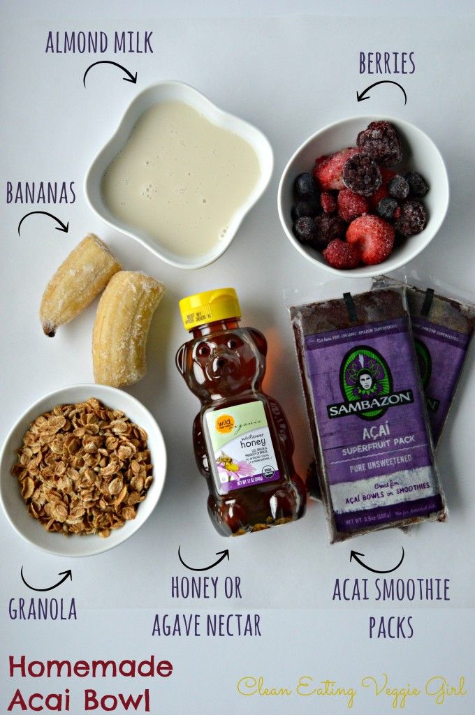 the ingredients to make an oatmeal smoothie laid out on a table