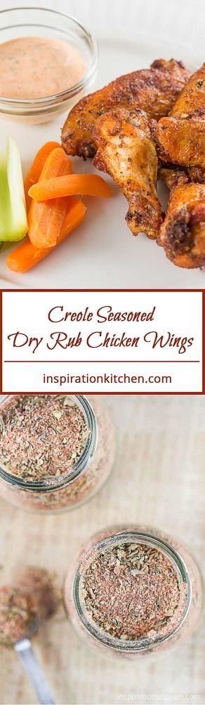 the ingredients for crock - seasoned chicken wings are shown