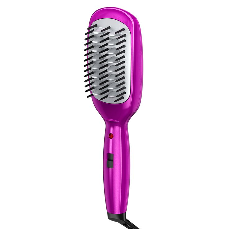 Perfect for quick touch ups!, Take this mini, corded, hot smoothing brush wherever you go ��– ceramic technology and even heat provide fast, gentle styling while the size makes it perfectly portable! | Conair MiniPRO Smoothing Brush Smoothing Brush, Bonnet Hair Dryer, Hot Brush, Travel Hair Dryer, Curling Brush, Detangling Hair Brush, Long Face Hairstyles, Braided Bangs