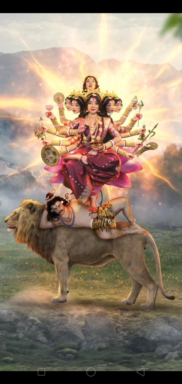 an image of a woman sitting on top of a lion