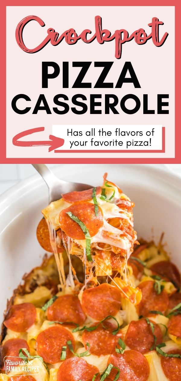 pizza casserole has all the flavors of your favorite pizza